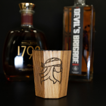 Personalized Charred Wood Whiskey Tumbler Wood Whiskey Glass Wood Whiskey  Cup Whiskey Enhancing 